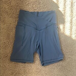 Blue Aerie Biker Shorts